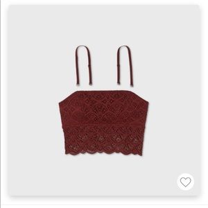 Red 𝅺Colsie Lace Bralette